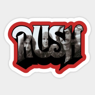 Rush Black and White Sticker